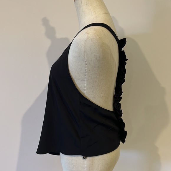 Ladakh black backless frilled top - Picture 4 of 7